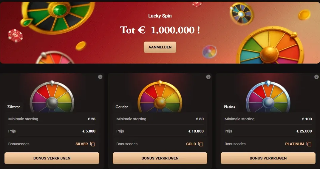 Legionbet Casino welkomstpakket 250 procent tot 13000 euro en Lucky Wheel